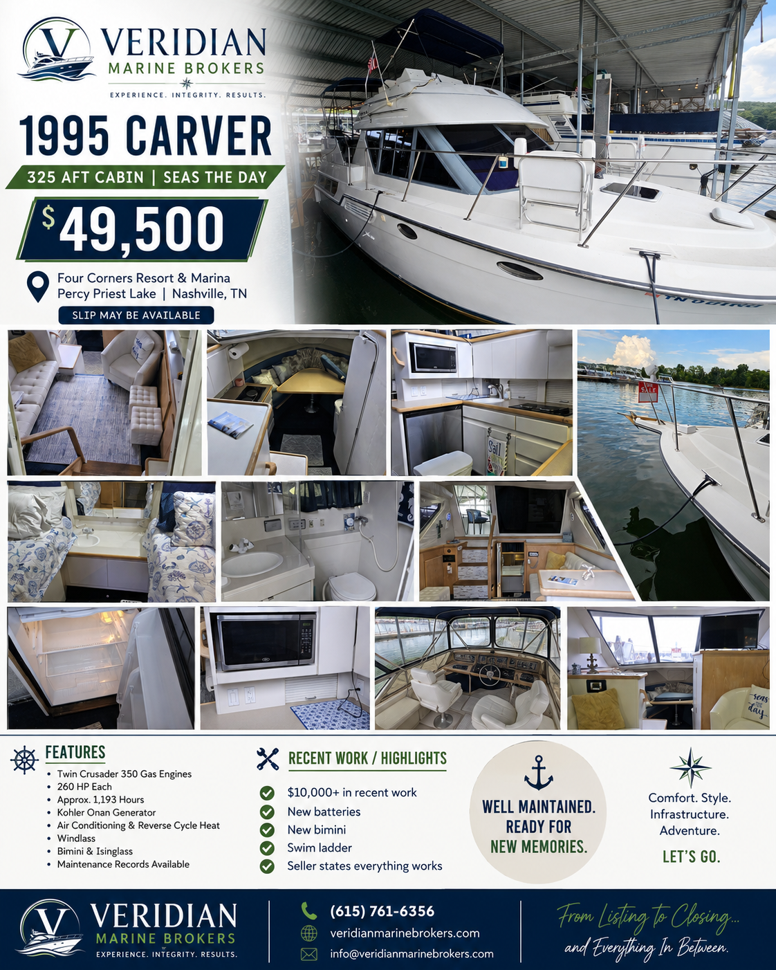 1995 Carver 325 Aft Cabin